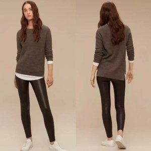 Wilfred Free Vegan Leather Daria Full Length Leggings Made in Japan Size…